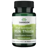 Swanson Full Spectrum Milk Thistle Бял трън пълен спектър 500 мг х 30 веге капсули