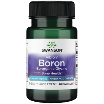 Swanson Boron Bororganic Glycine Бор Борорганичен Глицин за здрави кости х 60 капсули