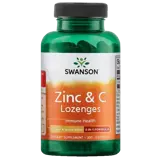 Swanson Zinc & Vitamin C Lozenges Подсладени таблетки за имунна подкрепа х 200 таблетки