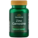 Swanson Zinc Carnosine Цинков Карнозин за здраве на стомаха х 60 капсули