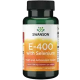 Swanson E-400 with Selenium Мощна Антиоксидантна Формула х 90 софтгел капсули