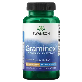 Swanson Graminex Flower Pollen Extract Максимална Сила за здравето на простатата и пикочните пътища х 60 капсули