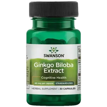 Swanson Ginkgo Biloba Extract В подкрепа на паметта и концентрацията х 30 капсули