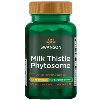 Swanson Siliphos® Milk Thistle Phytosome® Стандартизиран екстракт от бял трън за черен дроб х 60 капсули