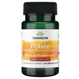 Swanson Folate 5-метилтетрахидрофолиева киселина Биоактивна форма х 30 веге капсули