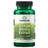 Swanson Ginkgo Biloba стандартизиран екстракт В подкрепа на когнитивната функция х 120 веге капсули