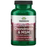 Swanson Glucosamine, Chondroitin & MSM Мини таблетки за здраве на ставите