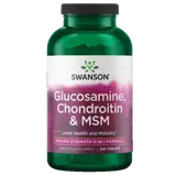 Swanson Glucosamine, Chondroitin & MSM Висока Концентрация за здрави стави и мобилност