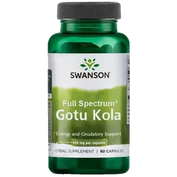 Swanson Full Spectrum Gotu Kola В подкрепа на мозъка и кръвообращението х 60 капсули
