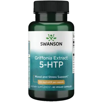 Swanson Griffonia Extract 5-HTP За подкрепа на настроението и съня х 60 веге капсули