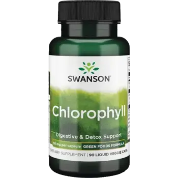 Swanson Chlorophyll Хлорофил за детоксикация и храносмилане х 90 веге капсули