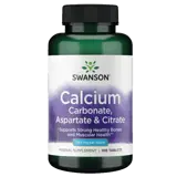 Swanson Calcium Carbonate, Aspartate & Citrate Подкрепа за здрави кости и мускули х 100 таблетки
