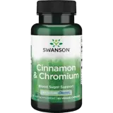 Swanson Cinnamon & Chromium Канела и Хром за кръвна захар и метаболизъм х 60 веге капсули