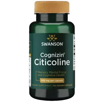 Swanson Cognizin Citicoline За памет и когнитивна функция х 60 веге капсули