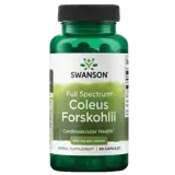 Swanson Coleus Forskohlii 400 мг Колеус Форсколий за сърдечно-съдово здраве х 60 капсули