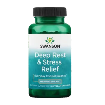 Swanson Deep Rest & Stress Relief Комплекс за облекчаване на стреса с KaraCalm 60 веган капсули