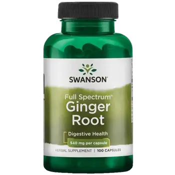 Swanson Ginger Root Корен от Джинджифил 540 мг х 100 капсули