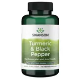 Swanson Turmeric & Black Pepper Куркума и черен пипер за стави и сърце х 90 веге капсули