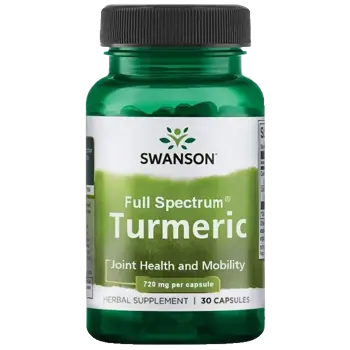 Swanson Full Spectrum Turmeric За здраве на храносмилателната система и черен дроб х 30 капсули