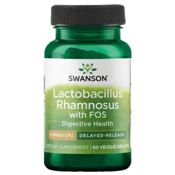 Swanson Lactobacillus Rhamnosus с фруктоолигозахариди 5 милиарда CFU, 60 веган капсули
