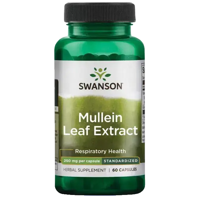 Swanson Mullein Leaf Extract Стандартизиран продукт х 60 капсули