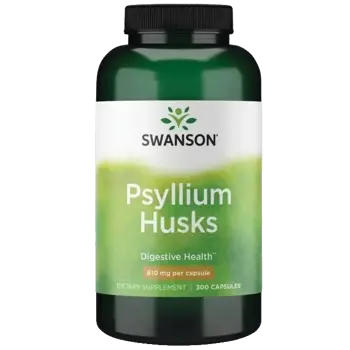 Swanson Psyllium Husks Люспи от Псилиум за храносмилане и сърдечно здраве х 300 капсули