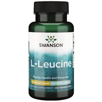 Swanson L-Leucine Pharmaceutical Grade Фармацевтичен клас Л-левцин х 60 веге капсули