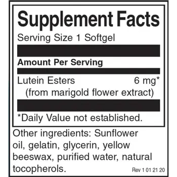 Swanson Lutein Esters Лутеинови естери за здраве на очите х 100 капсули