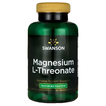 Swanson Magnesium L-Threonate Магнезиев Л-Треонат за подкрепа на мозъка х 90 капсули
