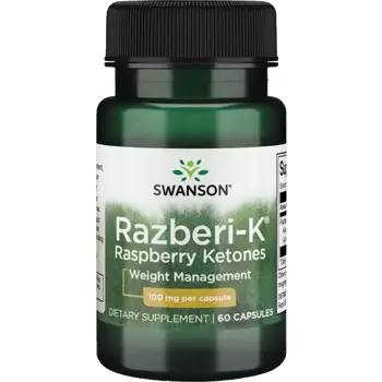 Swanson Razberi-K® Raspberry Ketones Малинови кетони 100 мг