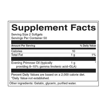 Swanson Evening Primrose Oil 500 мг Масло от Вечерна Иглика за женско здраве и красива кожа х 100 софтгел капсули