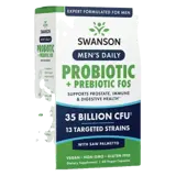 Swanson Men's Daily Probiotic + Prebiotic FOS Пробиотик за мъже с пребиотик и Сау Палмето х 60 веге капсули