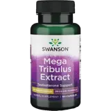 Swanson Mega Tribulus Extract Екстракт от Трибулус Терестрис за тестостерон и либидо х 60 капсули