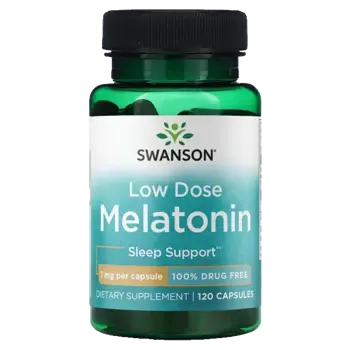 Swanson Melatonin 1 mg Мелатонин за спокоен сън х 120 капсули