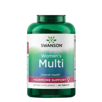 Swanson Women's Multi + Hormone Support Мултивитамини с хормонална подкрепа за жени х 90 таблетки