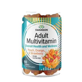 Swanson Adult Multivitamin Overall Health and Wellness Мултивитамини – праскова, портокал и ягода х 60 дъвчащи таблетки