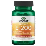 Swanson Natural E-200 IU Естествен Витамин Е за антиоксидантна защита