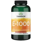 Swanson Натурален витамин Е E-1000 Антиоксидант и Основно Хранително Вещество х 250 софтгел