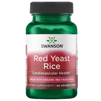 Swanson Organic Red Yeast Rice В подкрепа на сърдечно-съдовата система х 60 веге капсули