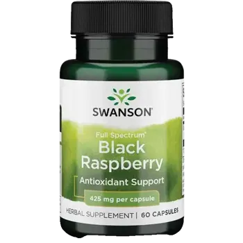Swanson Full Spectrum Black Raspberry Антиоксидантна подкрепа х 60 капсули