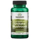 Swanson Full Spectrum Shiitake Mushroom Подкрепа за имунната система х 60 капсули