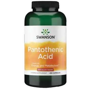 Swanson Pantothenic Acid (витамин В-5) 500 мг за енергия и метаболизъм