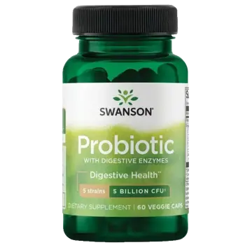 Swanson Probiotic with Digestive Enzymes Пробиотик с храносмилателни ензими х 60 веге капсули