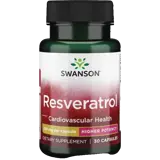 Swanson Resveratrol Мощен антиоксидант за сърдечно-съдово здраве и дълголетие