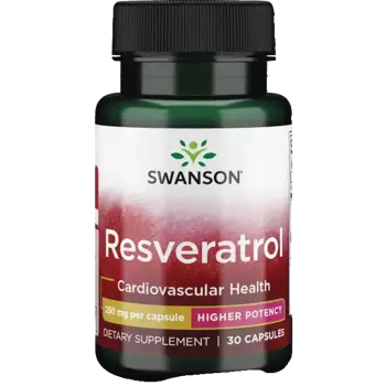 Swanson Resveratrol Мощен антиоксидант за сърдечно-съдово здраве и дълголетие