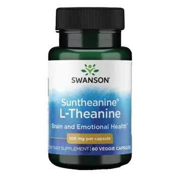 Swanson Suntheanine L-Theanine За психическо и емоционално здраве х 60 веге капсули