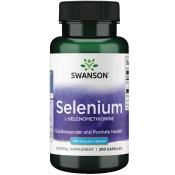 Swanson Selenium (L-селенометионин) За сърдечно-съдово здраве и простата х 300 капсули