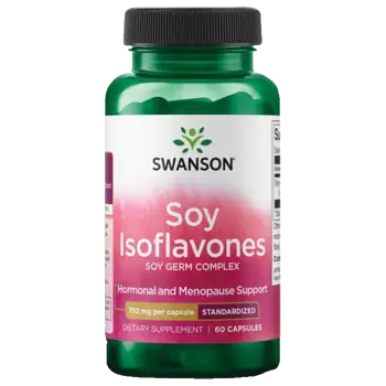 Swanson Soy Isoflavones Standardized В подкрепа на хормоналния баланс и менопаузата х 60 капсули
