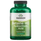Swanson Betaine HCl Hydrochloric Acid With VegPeptase™ Pepsin За подпомагане на храносмилането х 250 капсули