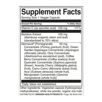 Swanson Vegan Collagen Builder Веган добавка за изграждане на Колаген х 60 веге капсули